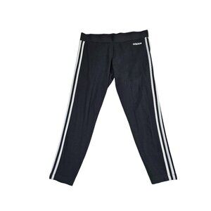 Adidas Essential 3-Stripe Women's Tights DP2389 Size L Black, White